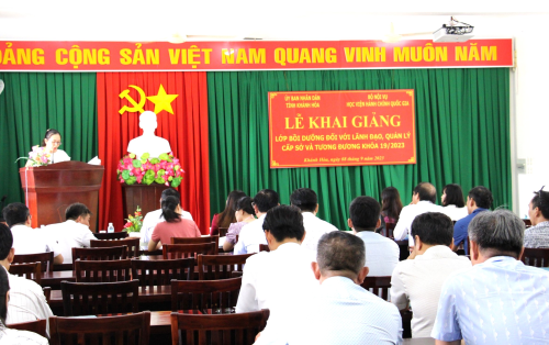 Khai giảng lớp bồi dưỡng lãnh đạo, quản lý cấp sở và tương đương khóa 19 - năm 2023 